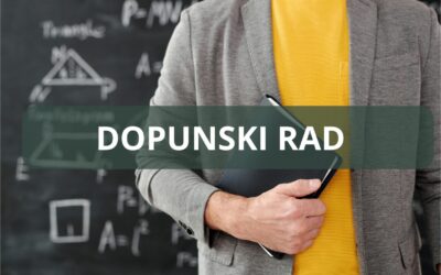 ODLUKA UČITELJSKOG VIJEĆA O RASPORED DOPUNSKOG RADA