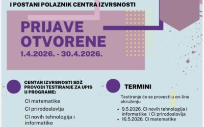 Testiranje za upis u programe Centra izvrsnosti